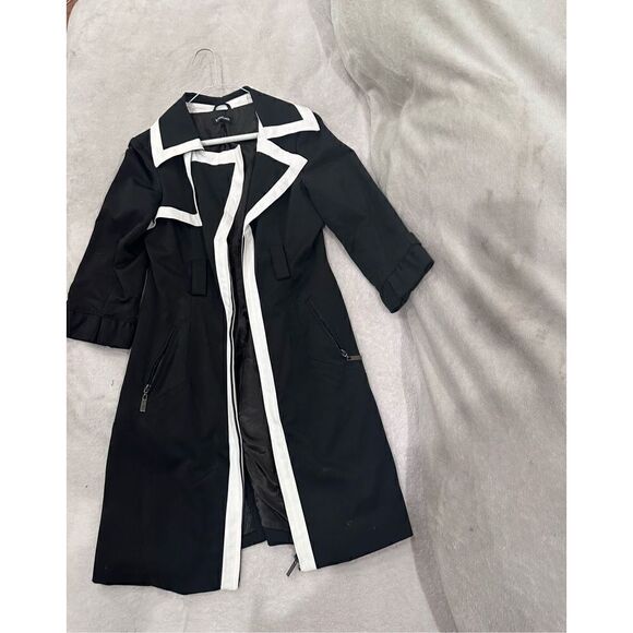 BEBE women’s coat size S black and white - Picture 3 of 7